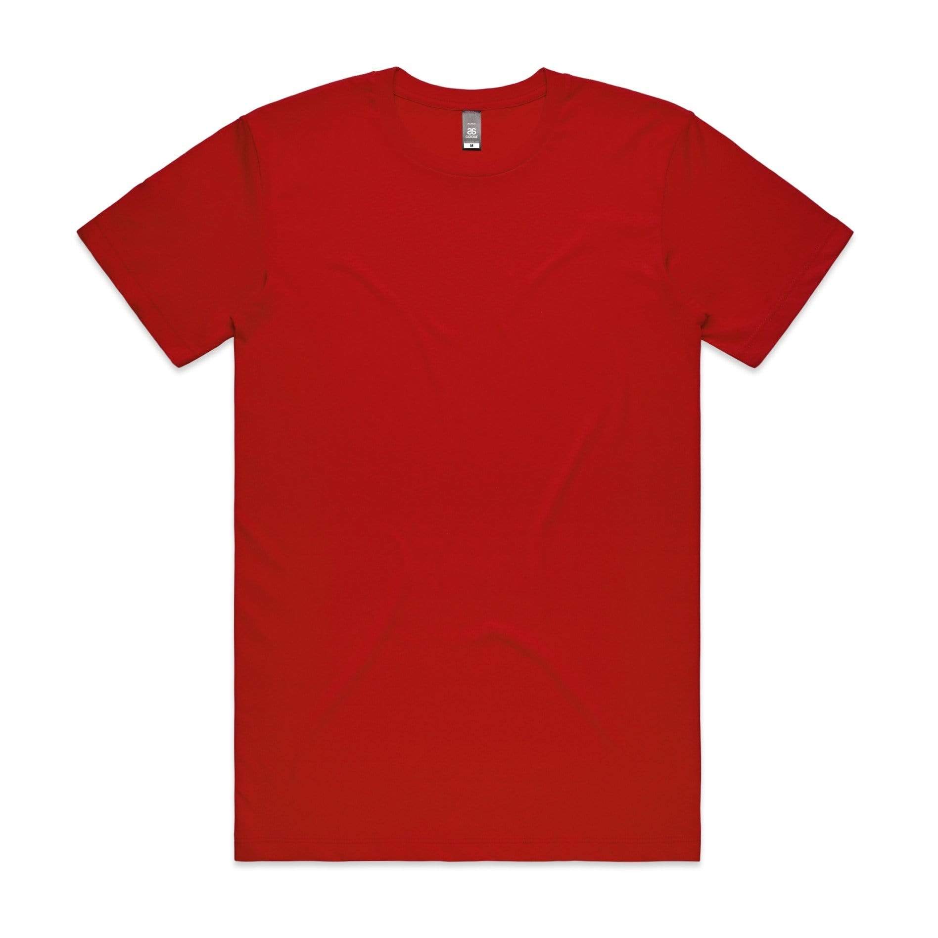 As Colour Men's paper tee 5002 Casual Wear As Colour RED SML 